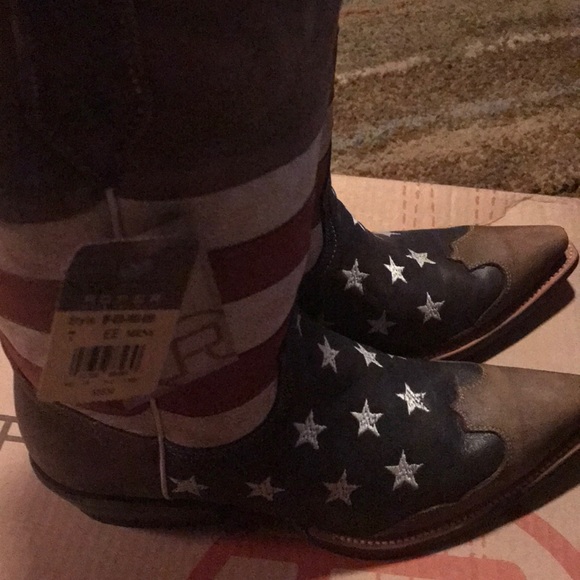 Roper American Flag snip toe boots🇺🇸 - Picture 4 of 11